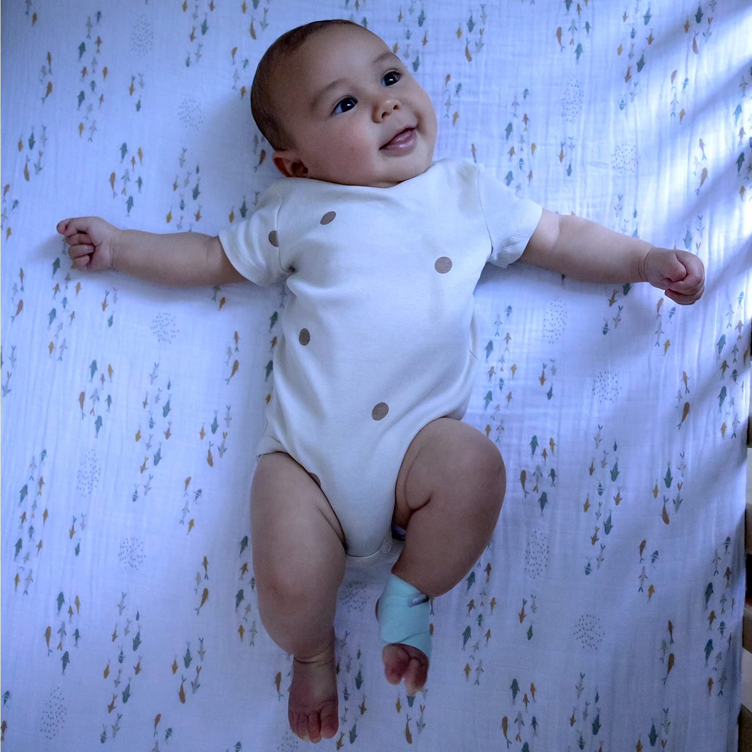 Owlet Dream Sock - Smart Baby Monitor View Heart Rate and Average Oxygen O2 as Sleep Quality Indicators. Wakings, Movement, and Sleep State. Digital Sleep Coach and Sleep Assist Prompts - Mint - Image 5